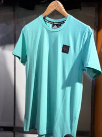 T shirt helvetica ice Green écriture dos