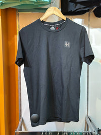 T shirt helvetica noir écriture dos