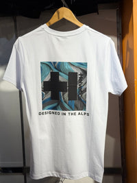 T shirt - helvetica blanc écriture dos